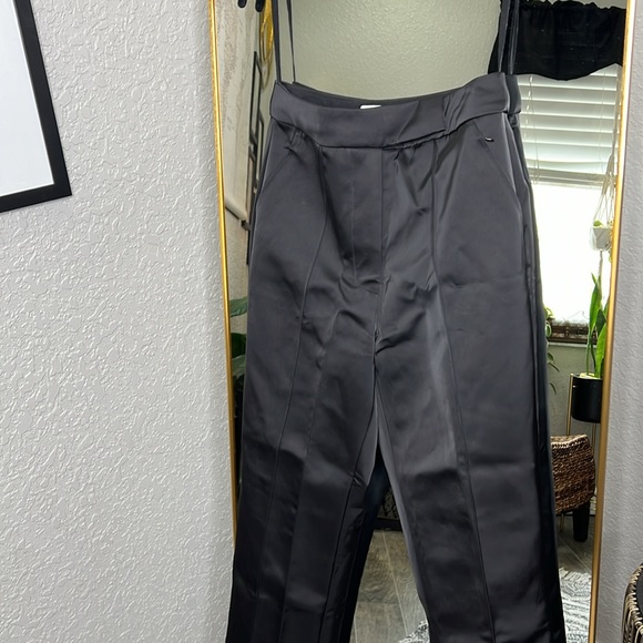 HOUSE OF CB 'Tansy' Black Satin Trousers NWOT - Picture 6 of 9